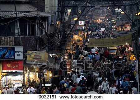 India, New Delhi, street near the Jama Masjid. View Large Photo Image Stock Image - India, New Delhi, street near the Jama Masjid.. Fotosearch