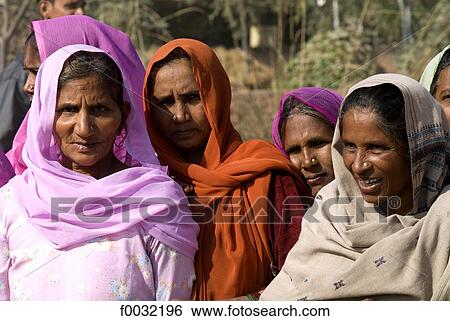 Stock Photograph - India, Haryana, hindu women.. Fotosearch