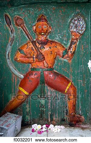 India, Haryana, Kurukshetra, representation of the monkey god. View Large Photo Image Stock Image - India, Haryana, Kurukshetra, representation of the monkey god.. Fotosearch