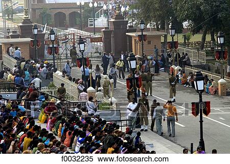 India, Punjab, India-Pakistan border. View Large Photo Image Stock Photography - India, Punjab, India-Pakistan border.. Fotosearch