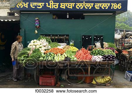 India, Punjab, Patiala, selling vegetables. View Large Photo Image Stock Photo - India, Punjab, Patiala, selling vegetables.. Fotosearch