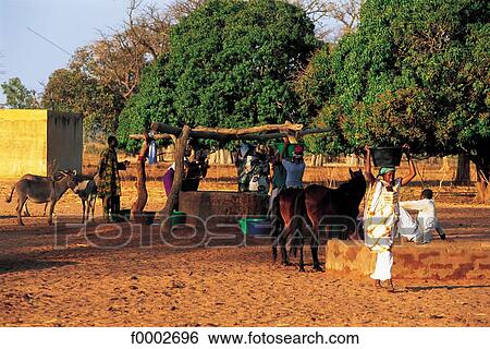 Stock Photograph - Senegal, well. Fotosearch