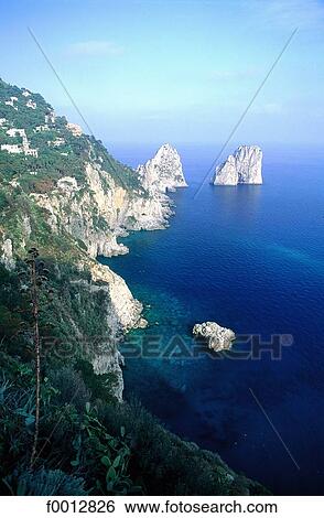 Italy, Naples, Capri View Large Photo Image Stock Photograph - Italy, Naples, Capri. Fotosearch