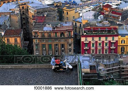 Italy, Naples, scooter on a roof View Large Photo Image Stock Photograph - Italy, Naples, scooter on a roof. Fotosearch