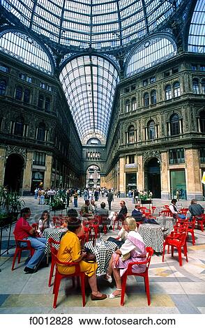 Stock Photo - Italy, Naples, Umberto gallery. Fotosearch