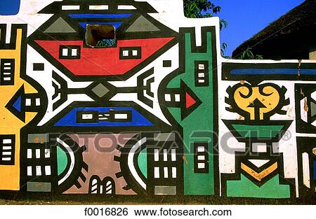 South Africa, Ndebele house. View Large Photo Image Stock Photograph - South Africa, Ndebele house.. Fotosearch