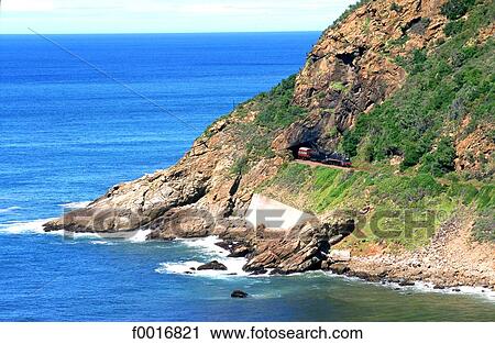 Stock Image - South Africa, steam train Outeniqua Choo Tjoe.. Fotosearch