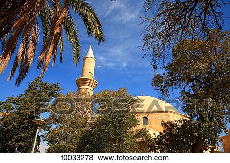 Cyprus, Larnaca, Hala Sultan Tekke View Large Photo Image Stock Photo - Cyprus, Larnaca, Hala Sultan Tekke. Fotosearch