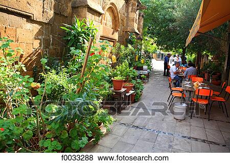 Cyprus, Nicosia, restaurant behind Stafros tou Missirikou mosque View Large Photo Image Stock Photo - Cyprus, Nicosia, restaurant behind Stafros tou Missirikou mosque. Fotosearch