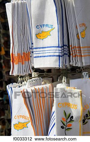 Stock Image - Cyprus, Paphos, souvenir, map of Cyprus. Fotosearch