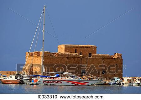 Cyprus, Paphos, the port and the Paphos castle View Large Photo Image Stock Image - Cyprus, Paphos, the port and the Paphos castle. Fotosearch