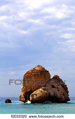 Cyprus, Petra tou romiou, Aphrodite's rock View Large Photo Image Stock Image - Cyprus, Petra tou romiou, Aphrodite's rock. Fotosearch