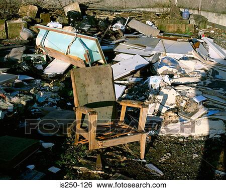 bathtub, chair, dump, environment, garbage View Large Photo Image Stock Photograph - bathtub, chair, dump, environment, garbage. Fotosearch
