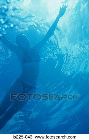 Girl dancing under the water View Large Photo Image Stock Image - Girl dancing under the water. Fotosearch