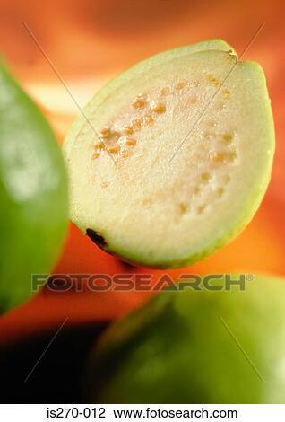 The inside of a green guava View Large Photo Image Stock Image - The inside of a green guava. Fotosearch