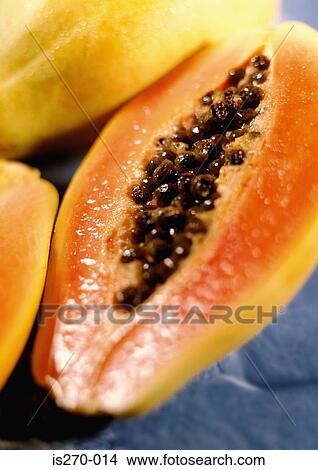 The inside of a papaya View Large Photo Image Picture - The inside of a papaya. Fotosearch