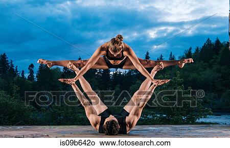 Acrobats performing on outdoor stage, Bainbridge, Washington, USA View Large Photo Image Picture - Acrobats performing on outdoor stage, Bainbridge, Washington, USA. Fotosearch