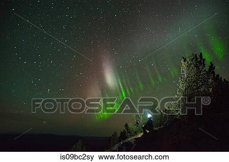 Auroral arc, Nickel Plate Provincial Park, Penticton, British Columbia, Canada View Large Photo Image Stock Photo - Auroral arc, Nickel Plate Provincial Park, Penticton, British Columbia, Canada. Fotosearch