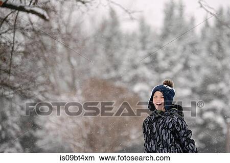 Boy in winter landscape View Large Photo Image Picture - Boy in winter landscape. Fotosearch