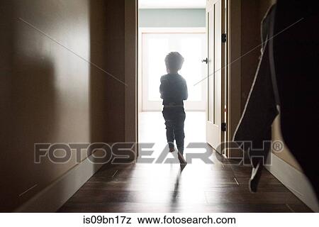 Stock Photo - Boy running out of room. Fotosearch