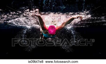 Stock Photo - Butterfly stroke. Fotosearch