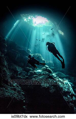 Cenote cave diving, Tulum, Quintana Roo, Mexico View Large Photo Image Stock Photo - Cenote cave diving, Tulum, Quintana Roo, Mexico. Fotosearch