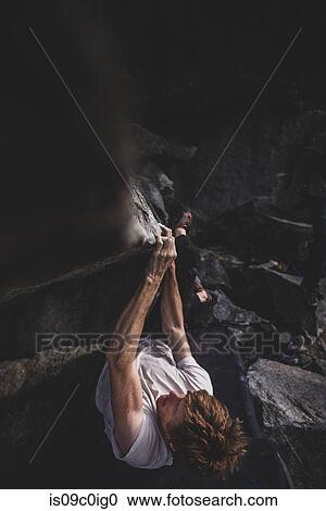 Climber bouldering in forest, Squamish, Canada View Large Photo Image Stock Image - Climber bouldering in forest, Squamish, Canada. Fotosearch