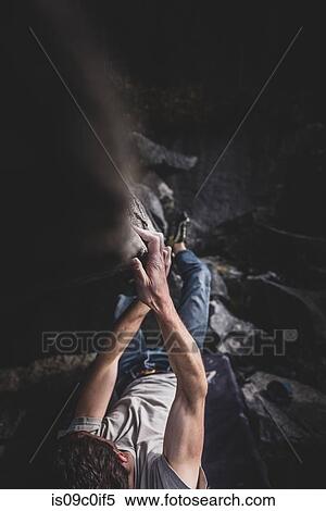 Climber bouldering in forest, Squamish, Canada View Large Photo Image Stock Photography - Climber bouldering in forest, Squamish, Canada. Fotosearch
