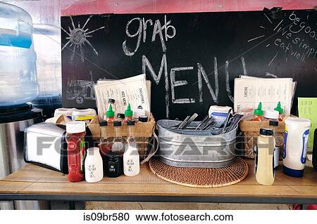 Counter at eatery View Large Photo Image Stock Image - Counter at eatery. Fotosearch