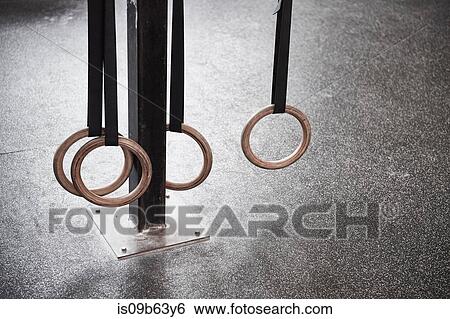 Stock Photograph - Gymnastic rings. Fotosearch