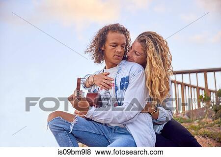 Stock Photo - Happy couple, Plettenberg Bay, Western Cape, South Africa. Fotosearch