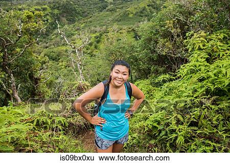 Hiker enjoying rainforest, Iao Valley, Maui, Hawaii View Large Photo Image Stock Photograph - Hiker enjoying rainforest, Iao Valley, Maui, Hawaii. Fotosearch