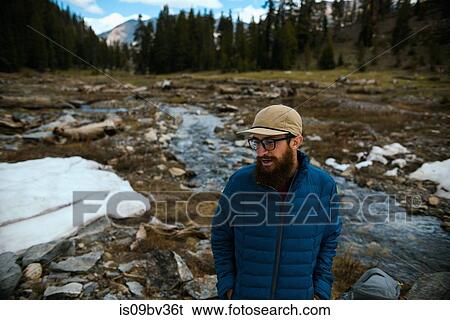 Hiker enjoying surroundings, Mineral King, California, United States View Large Photo Image Stock Photograph - Hiker enjoying surroundings, Mineral King, California, United States. Fotosearch