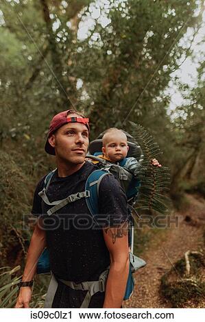 Hiker with baby exploring forest, Queenstown, Canterbury, New Zealand View Large Photo Image Stock Image - Hiker with baby exploring forest, Queenstown, Canterbury, New Zealand. Fotosearch