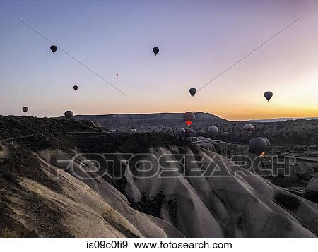 Hot air balloon over Greme, Cappadocia, Turkey View Large Photo Image Stock Photo - Hot air balloon over Greme, Cappadocia, Turkey. Fotosearch