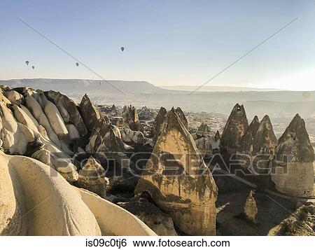 Hot air balloon over Greme, Cappadocia, Turkey View Large Photo Image Stock Photograph - Hot air balloon over Greme, Cappadocia, Turkey. Fotosearch