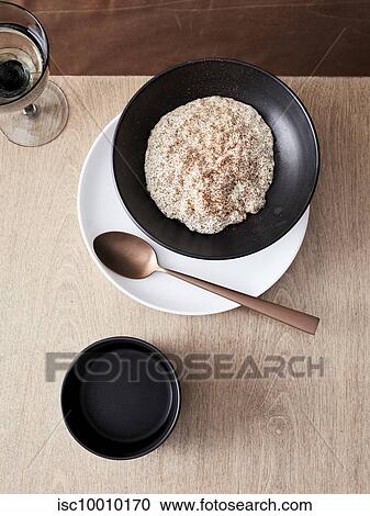Koshihikari rice pudding and coffee View Large Photo Image Stock Image - Koshihikari rice pudding and coffee. Fotosearch
