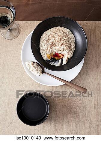 Koshihikari rice pudding, apricot and coffee View Large Photo Image Stock Photo - Koshihikari rice pudding, apricot and coffee. Fotosearch