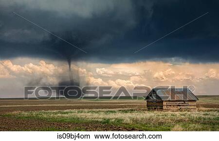 Landspout-tornado hybrid on plains, barn in foreground, Cope, Eastern Colorado, US View Large Photo Image Picture - Landspout-tornado hybrid on plains, barn in foreground, Cope, Eastern Colorado, US. Fotosearch