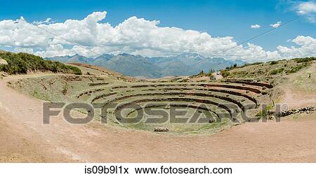 Moray Ruins, Cusco, Cusco, Peru, South America View Large Photo Image Stock Photo - Moray Ruins, Cusco, Cusco, Peru, South America. Fotosearch