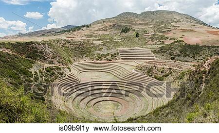 Moray Ruins, Cusco, Cusco, Peru, South America View Large Photo Image Stock Photo - Moray Ruins, Cusco, Cusco, Peru, South America. Fotosearch