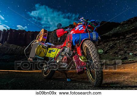 Motorcycle on rock climbing route, Canyonlands National Park, Moab, Utah, USA View Large Photo Image Stock Photo - Motorcycle on rock climbing route, Canyonlands National Park, Moab, Utah, USA. Fotosearch