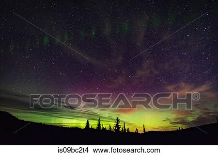 Northern lights, auroral arc, Nickel Plate Provincial Park, Penticon, British Columbia, Canada View Large Photo Image Picture - Northern lights, auroral arc, Nickel Plate Provincial Park, Penticon, British Columbia, Canada. Fotosearch