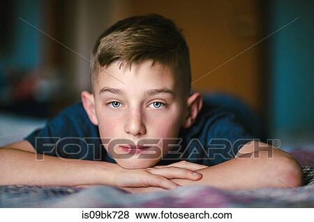 Stock Photo - Portrait of boy. Fotosearch