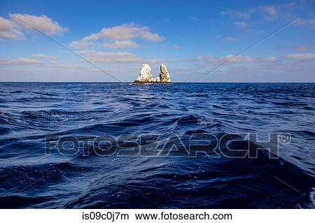 Picture - Roca Partida (split rock), Revillagigedo Islands, Socorro, Baja California, Mexico. Fotosearch