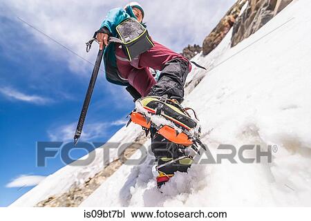 Rock climber in snowy slope, El Chaltn, south Patagonia, Argentina View Large Photo Image Stock Image - Rock climber in snowy slope, El Chaltn, south Patagonia, Argentina. Fotosearch