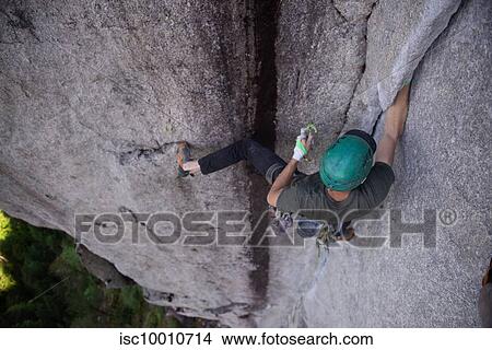 Rock climber on The Daily Planet route on The Chief in Squamish, Canada View Large Photo Image Picture - Rock climber on The Daily Planet route on The Chief in Squamish, Canada. Fotosearch
