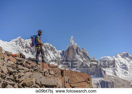 Rock climbing in El Chaltn, south Patagonia, Argentina View Large Photo Image Stock Image - Rock climbing in El Chaltn, south Patagonia, Argentina. Fotosearch