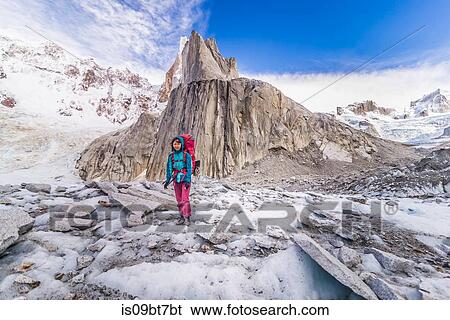 Rock climbing in El Chaltn, south Patagonia, Argentina View Large Photo Image Stock Photograph - Rock climbing in El Chaltn, south Patagonia, Argentina. Fotosearch