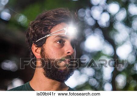 Runner with headlamp View Large Photo Image Stock Photography - Runner with headlamp. Fotosearch